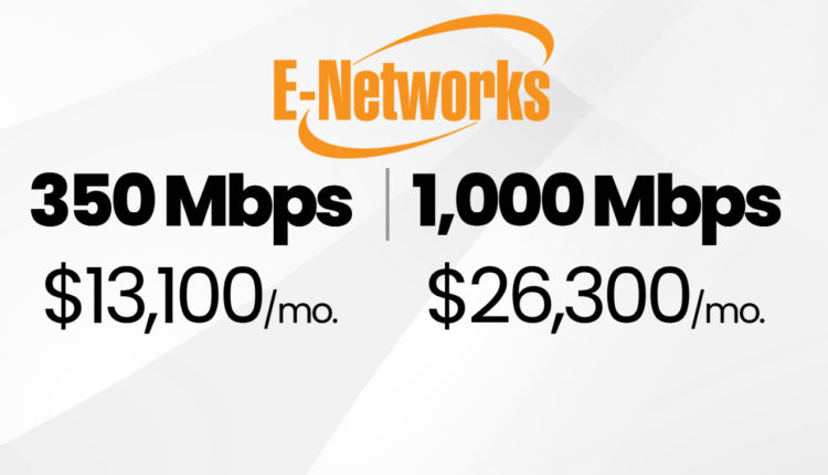 E-Networks upgrades its fiber speeds at the same price
