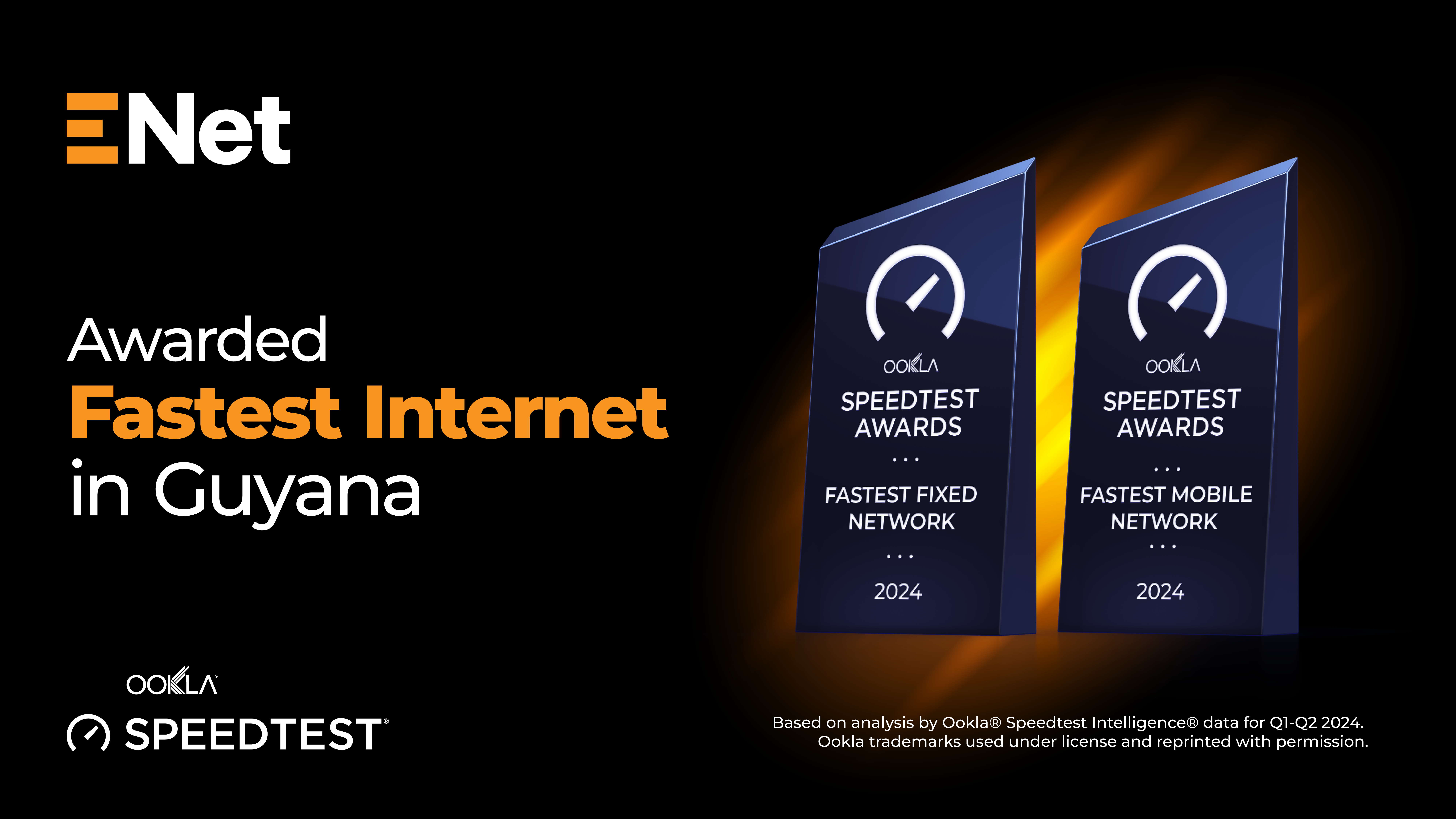 ENet is Guyana’s Fastest Mobile and Fiber Network – Ookla Speedtest